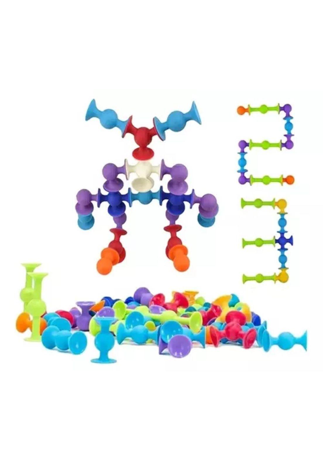 33 pcs juego de chupones, bloques de construcción de silicona multicolor-1