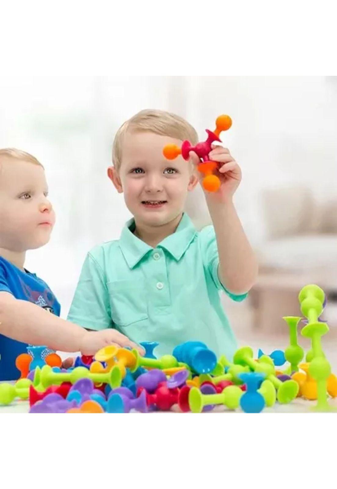 33 pcs juego de chupones, bloques de construcción de silicona multicolor-2