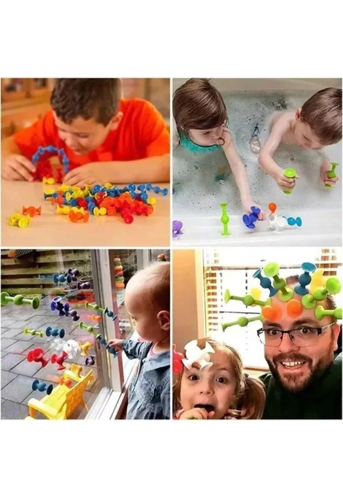 33 pcs juego de chupones, bloques de construcción de silicona multicolor-7