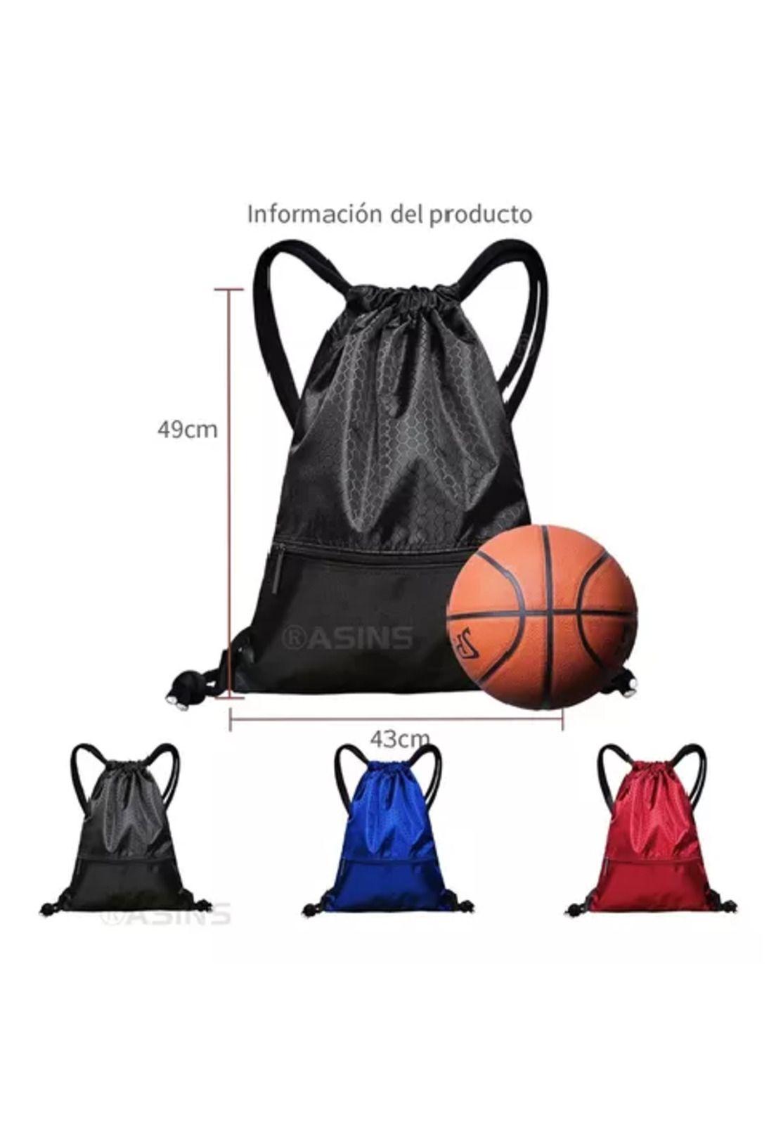 Bolso tipo morral deportivo a prueba de agua con cierre azul-2