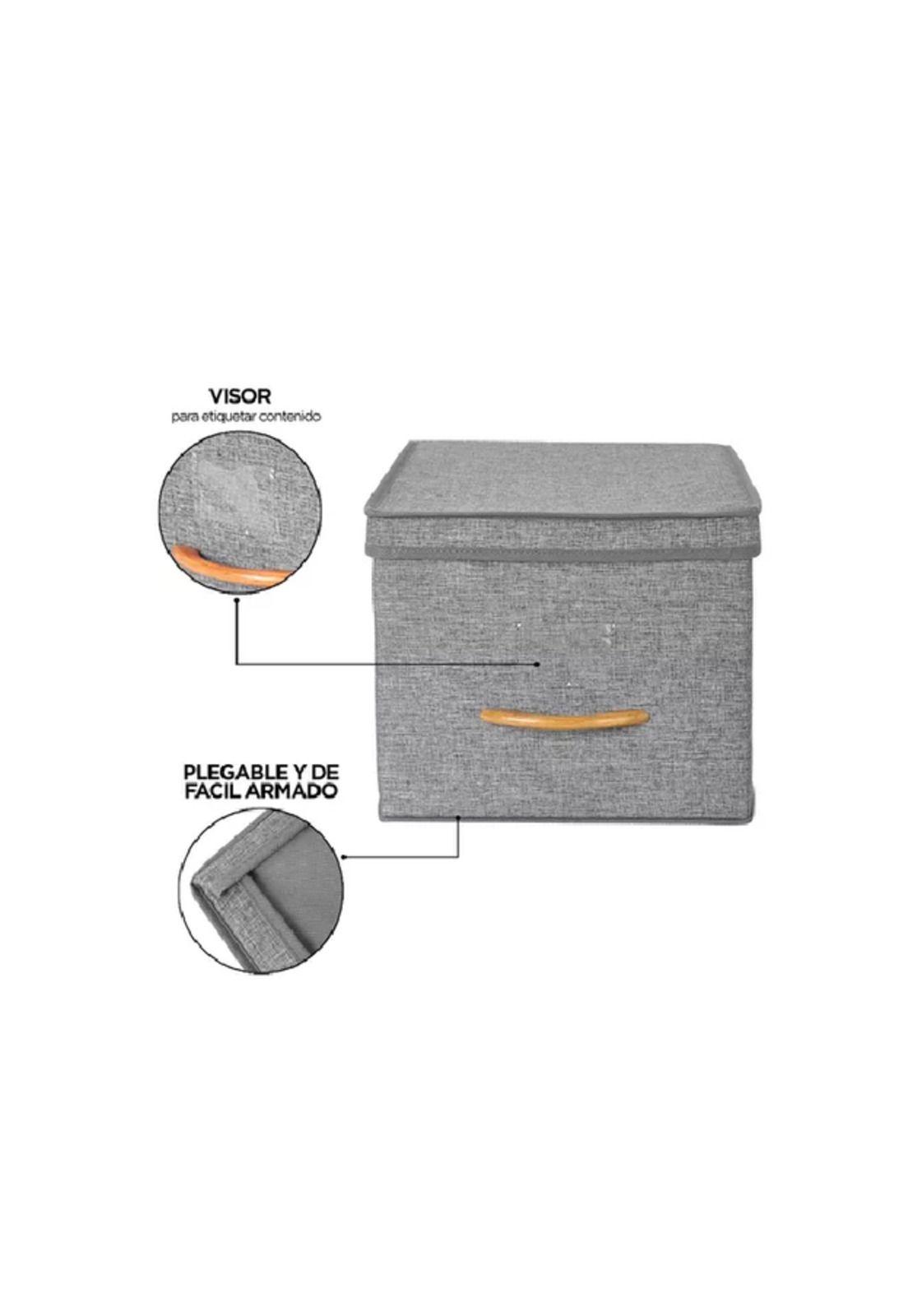 Pack de 2 Cajas Organizadoras Carry All® Plegables con Tapa Large-5