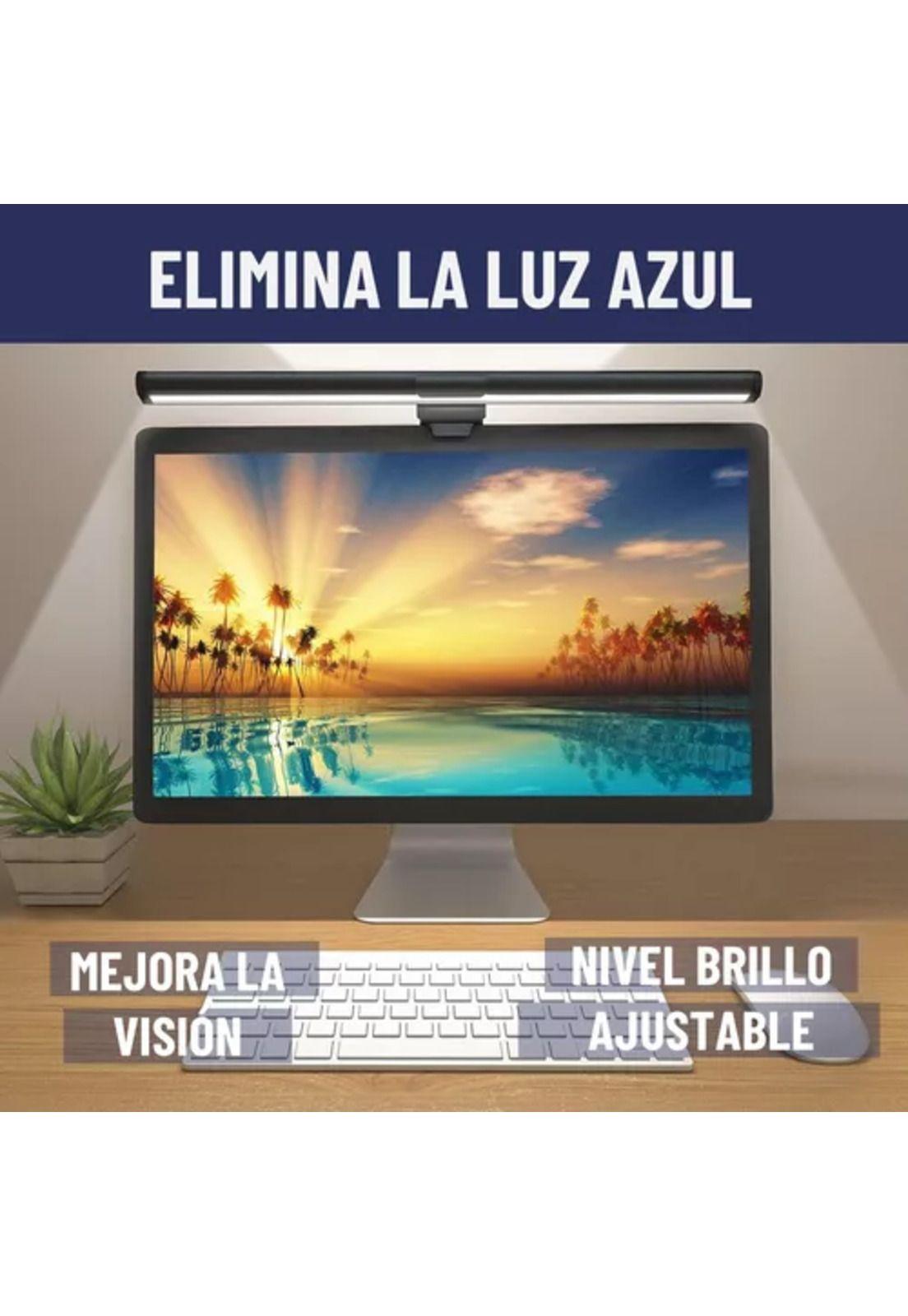 Barra de luz LED para monitor, lámpara de escritorio, notebook, color negro-2