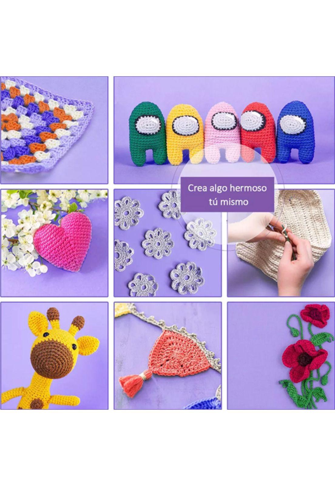 24 Rollos de Hilo Lana para Amigurumi Ovillo 55mts en Colores Surtidos-3
