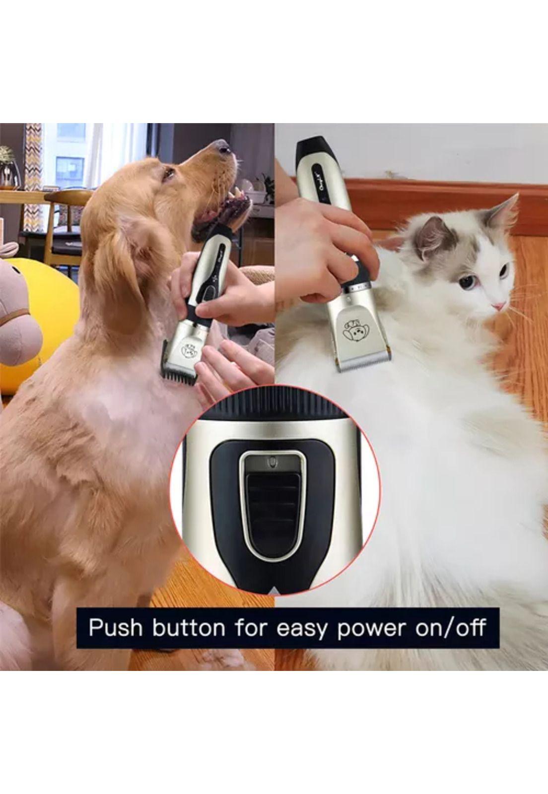 Kit de aseo para mascotas máquina de tosa pets profesional 220V blanco-4