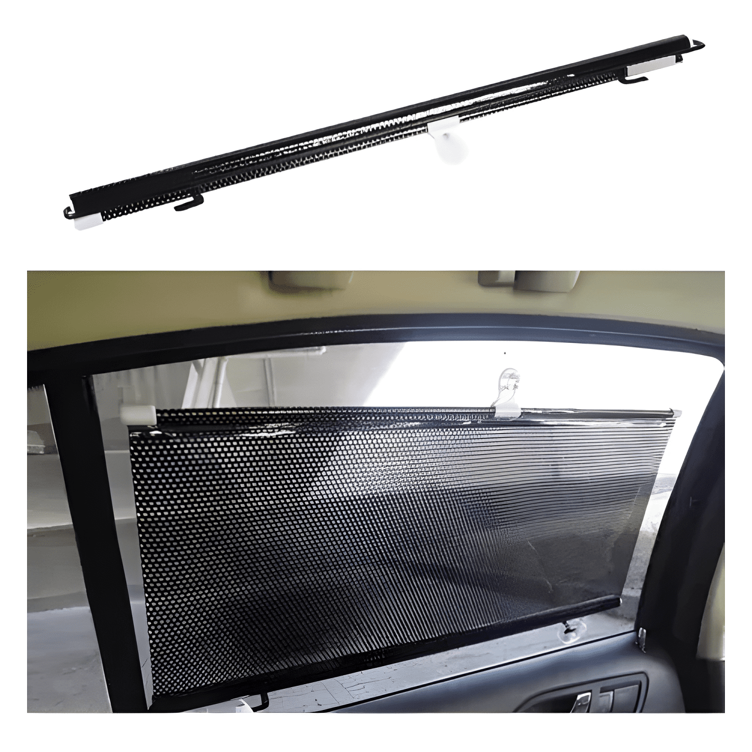 Cortina Tapa Sol Retráctil Parasol 50×125 Cm Rollo Fibra/r&r-4