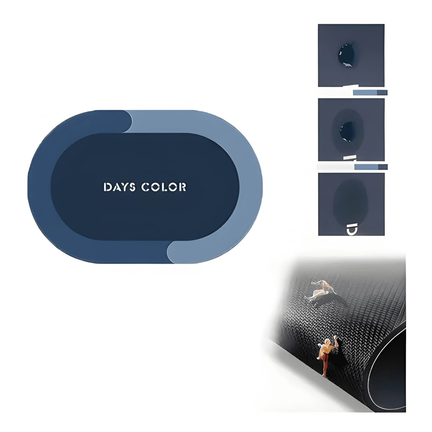 Alfombra De Baño Premium Antideslizante Ultra Absorbente #13-0