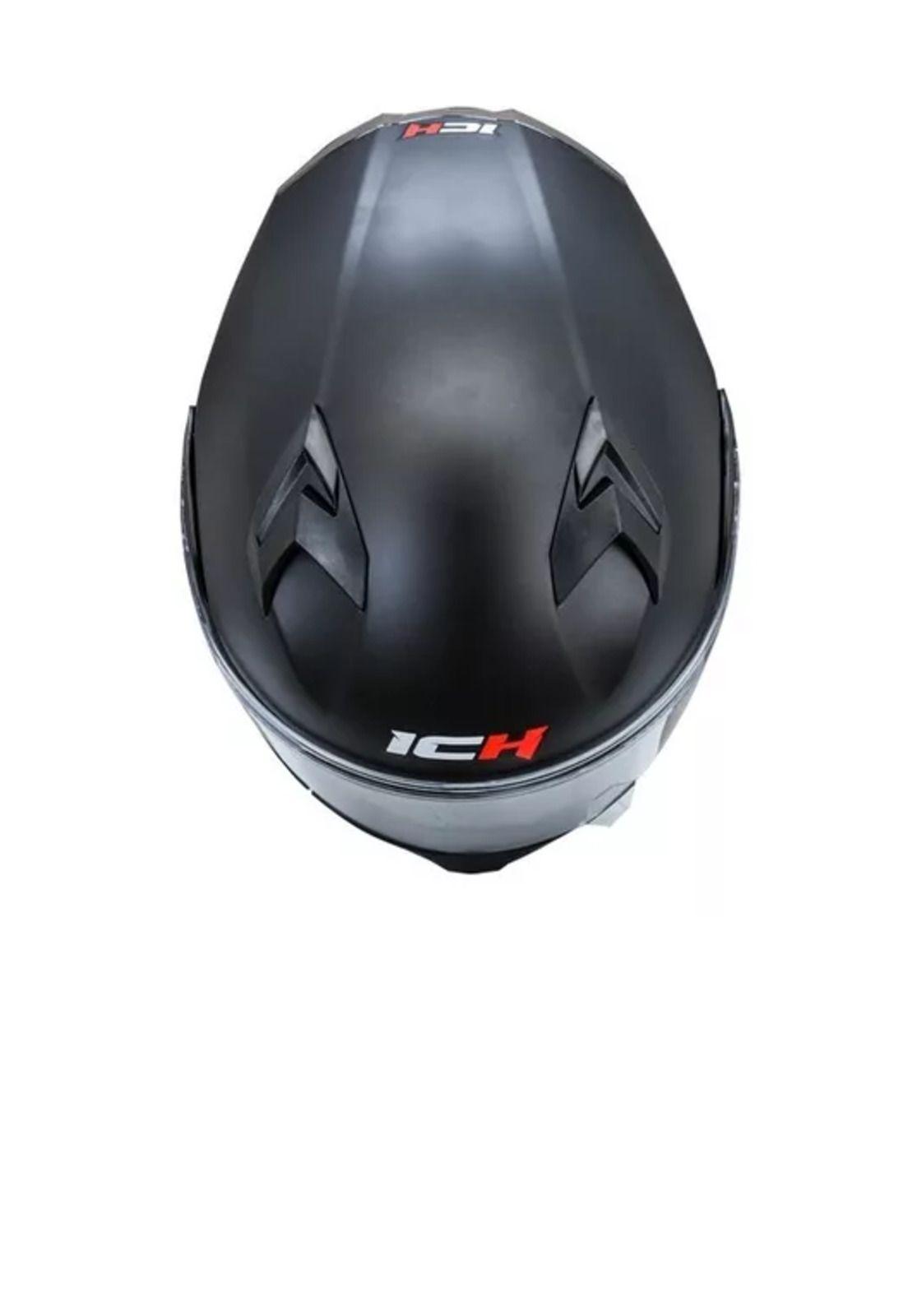 Casco moto Ich 3120 abatible con sun visor, certificación DOT, talla M-2
