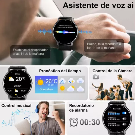 Reloj inteligente hombre mujer smartwatch llamada bluetoo-1
