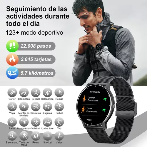 Reloj inteligente hombre mujer smartwatch llamada bluetoo-4