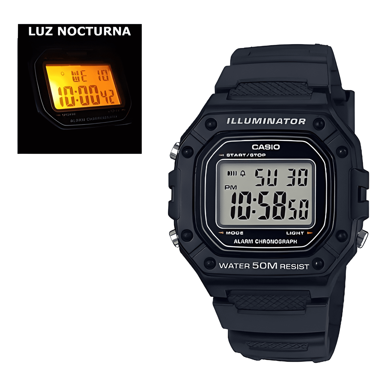 Reloj pulsera casio youth w-218h-1a-2