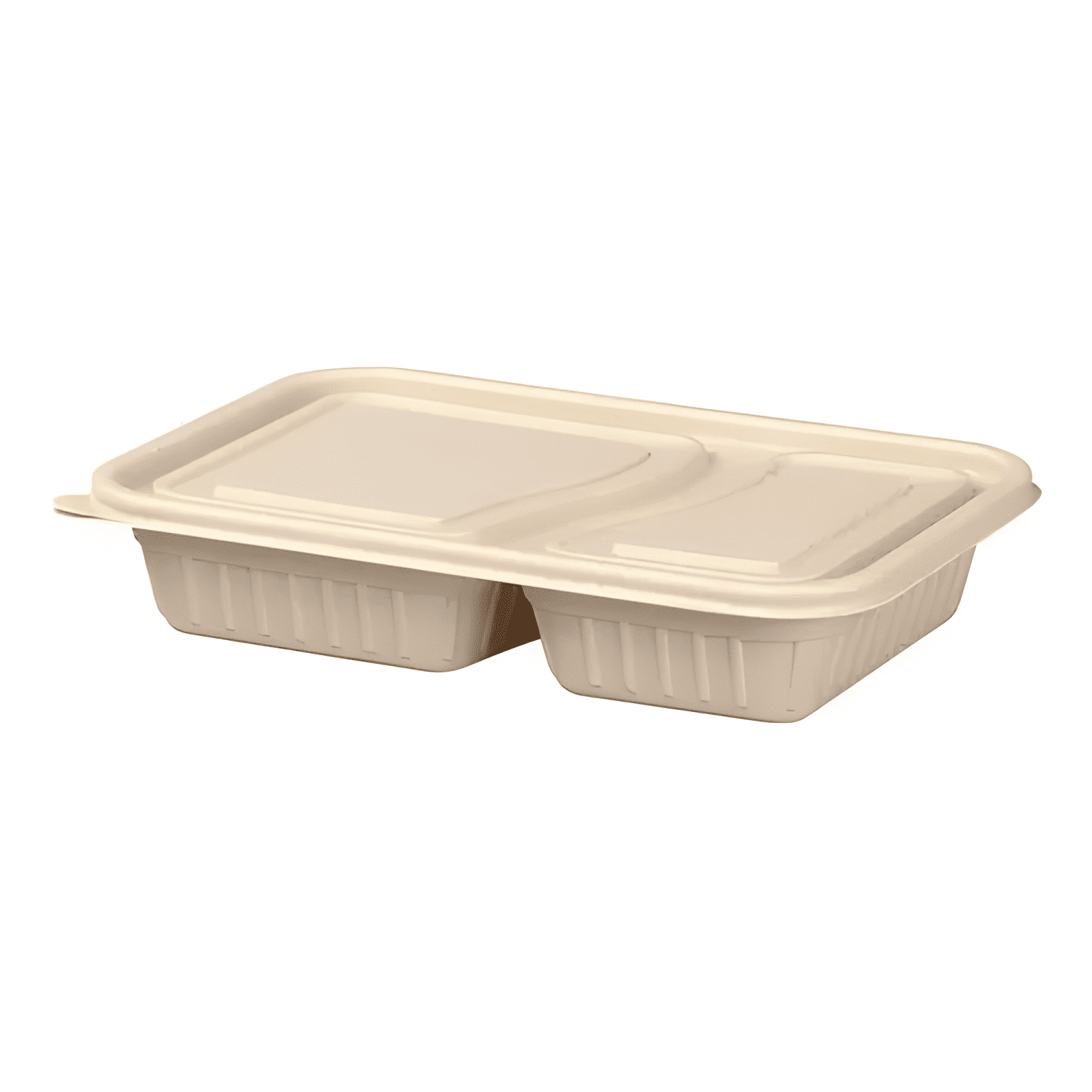 Envase biodegradable 2 div para colaciones 800 ml 50u-1