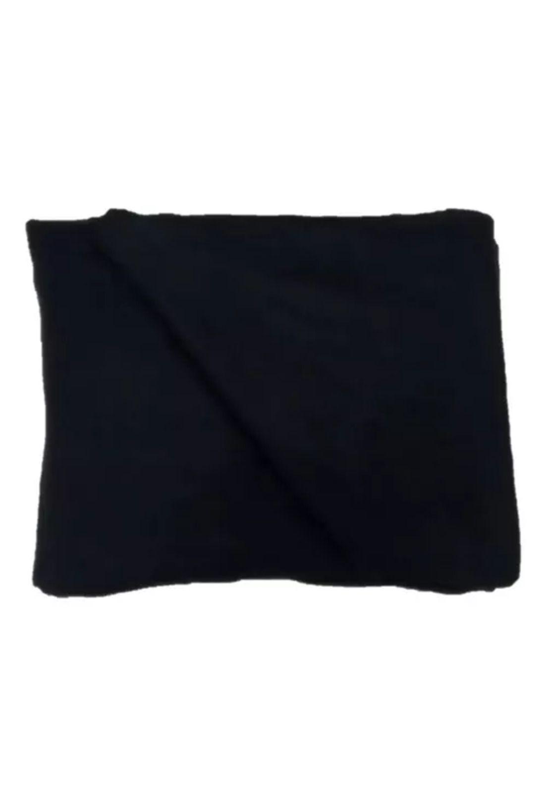 Sábana de polar burdeos, 2 plazas, color negro-1