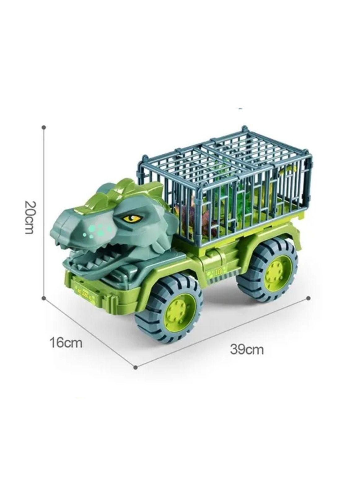 Camión transportador de dinosaurios Tiranosaurio Rex juguete-4