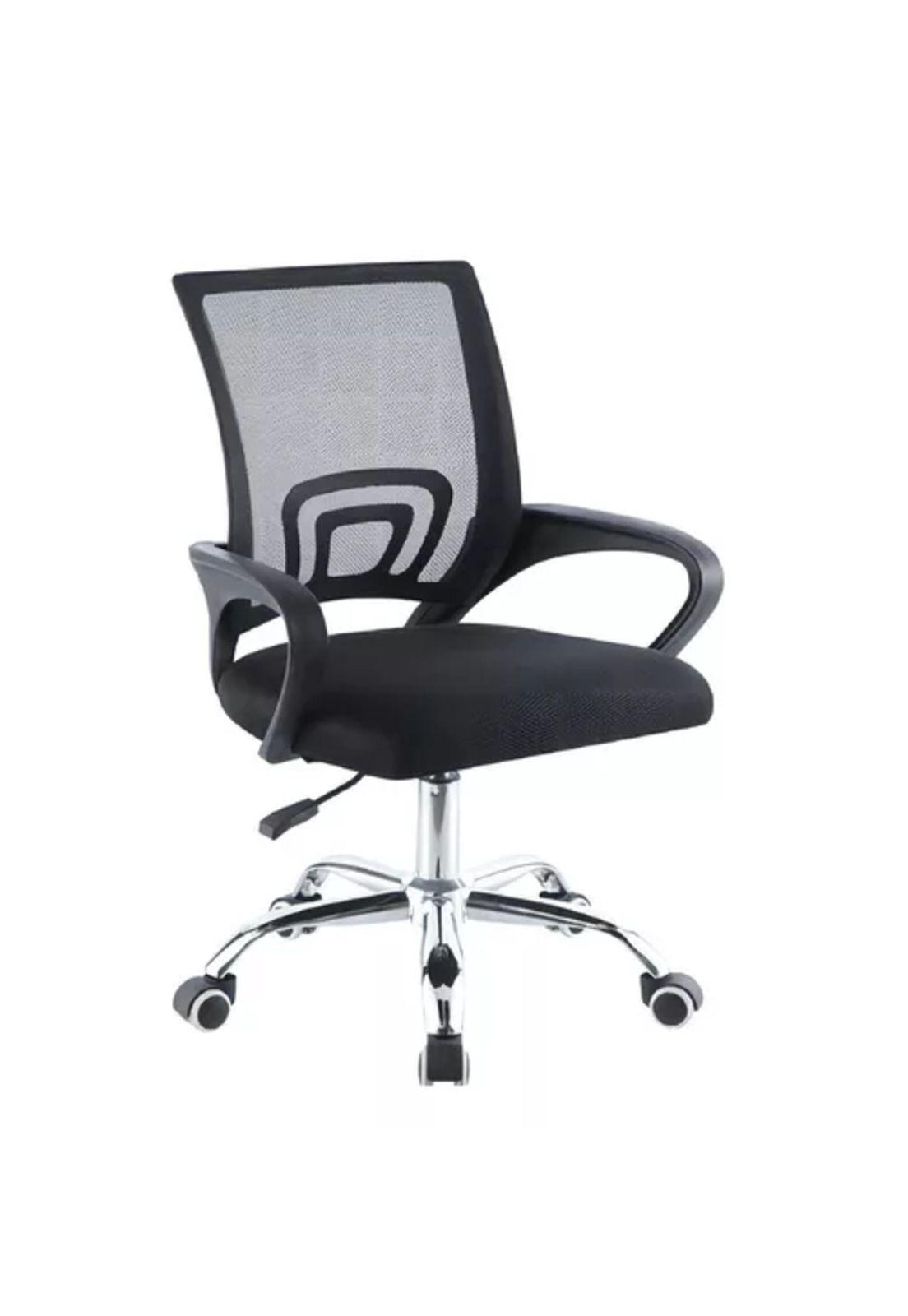 Silla de oficina Mesh Relan ergonómica giratoria color negro-0