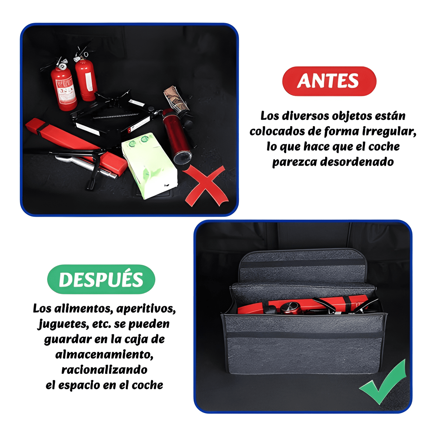 Bolsa Almacenamiento Automóvil Organizador De Maletero  #839-4