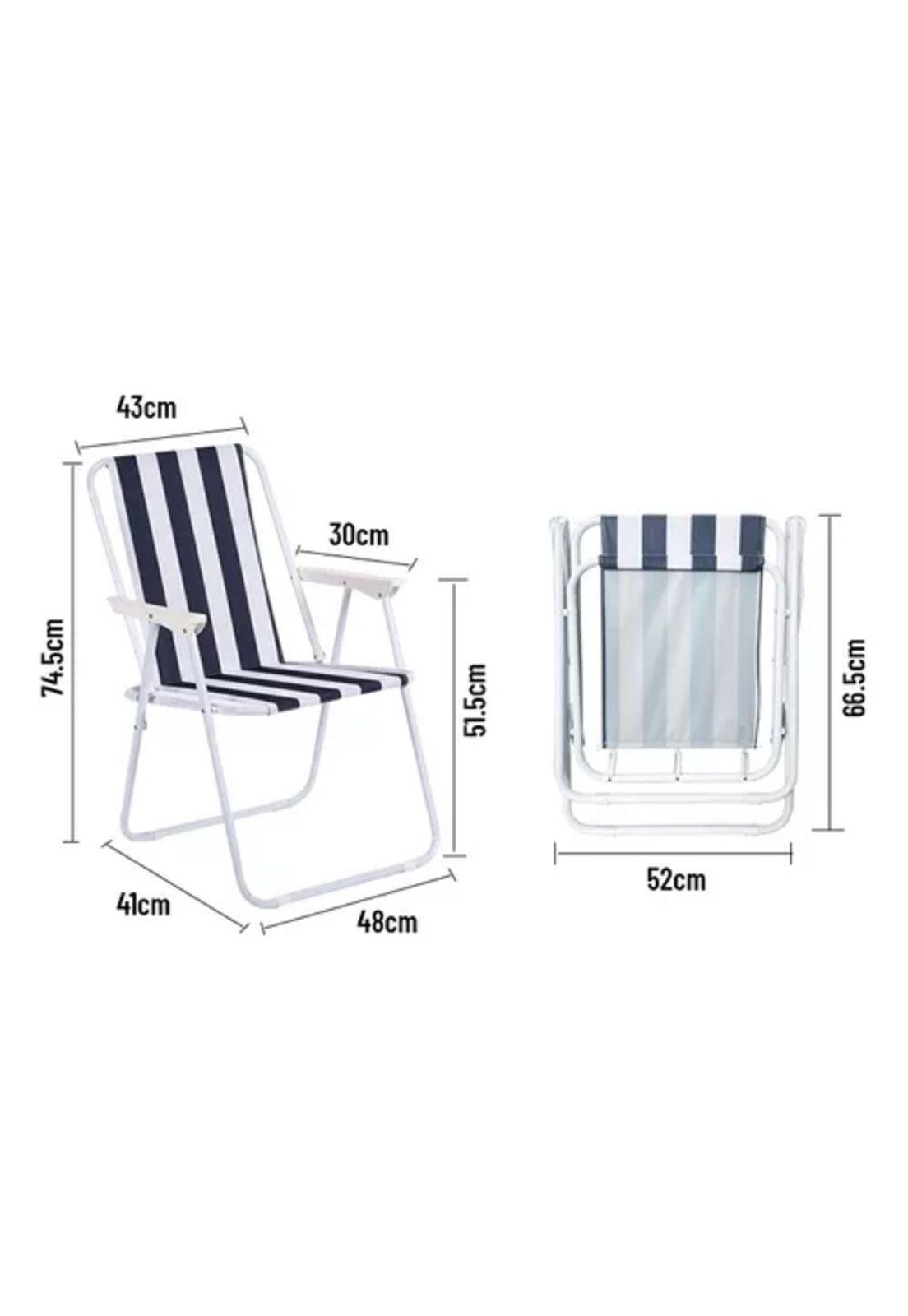 Silla de playa plegable violeta-3