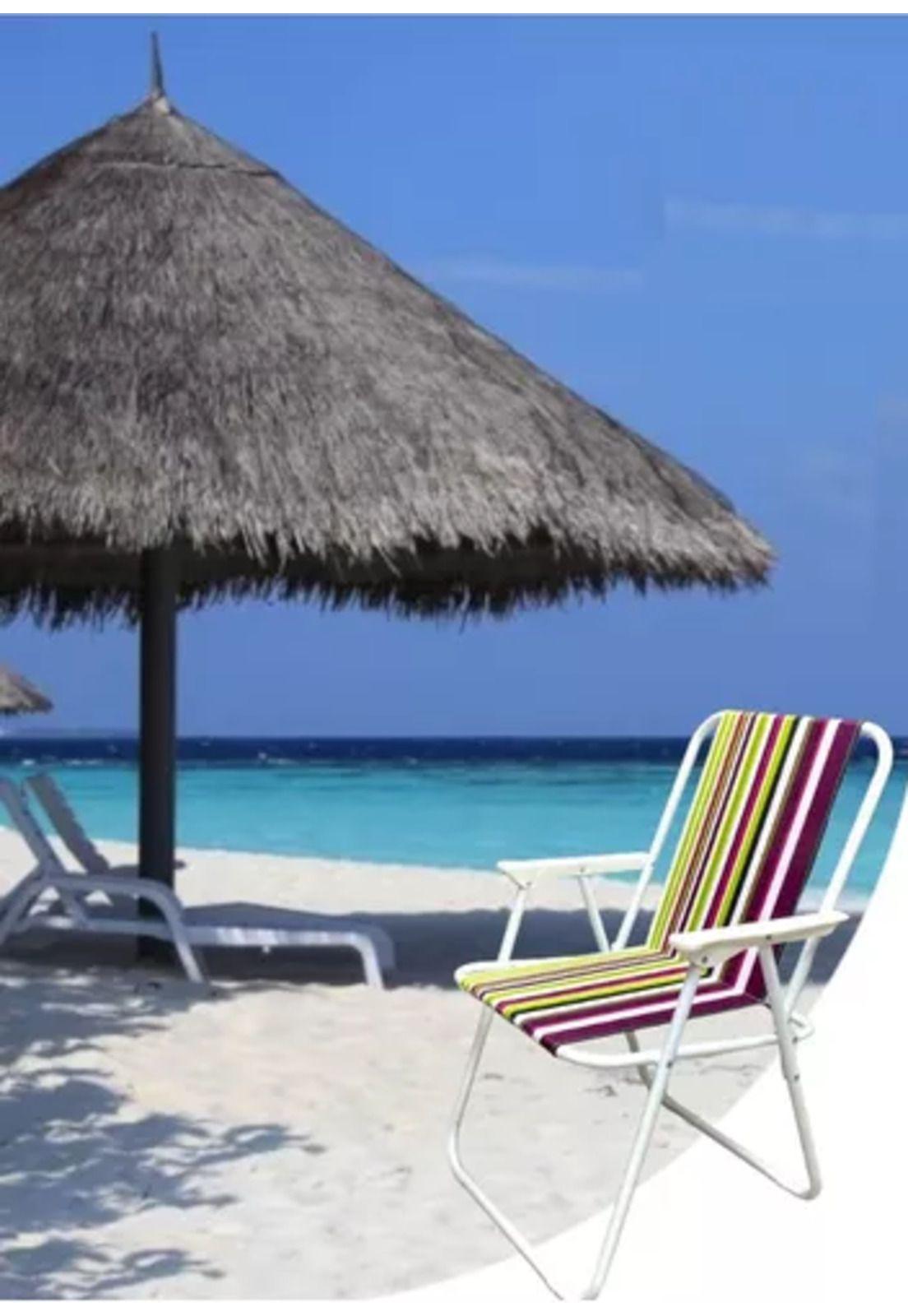 Silla de playa plegable violeta-4