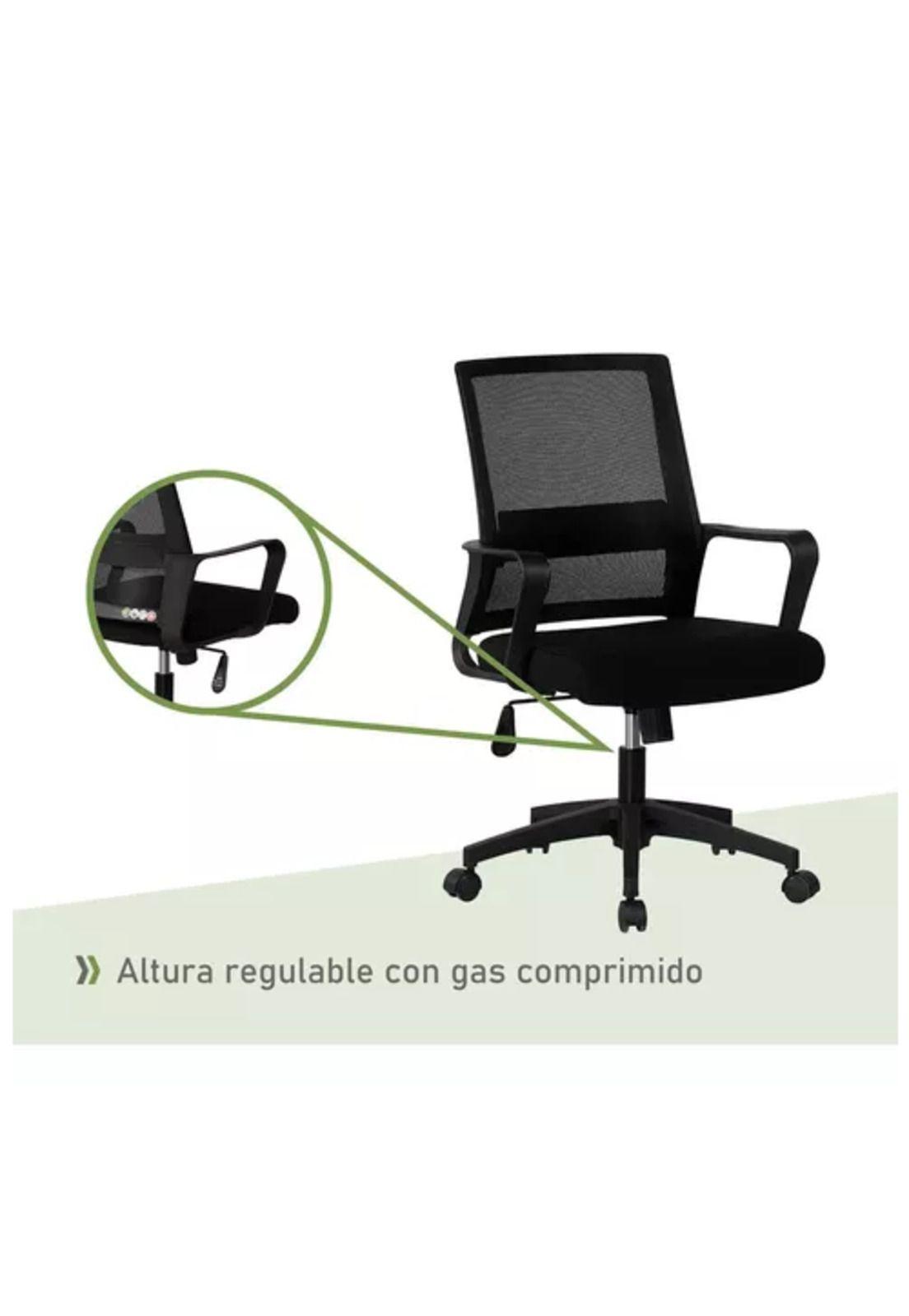 Silla de escritorio oficina Ryan color negro-3