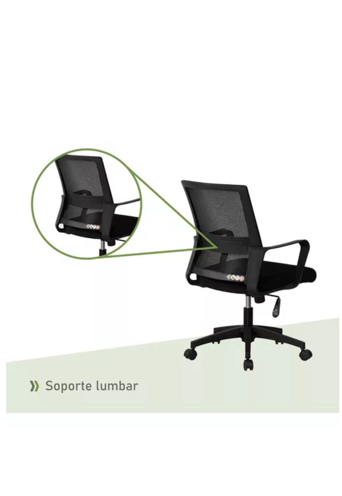 Silla de escritorio oficina Ryan color negro-4