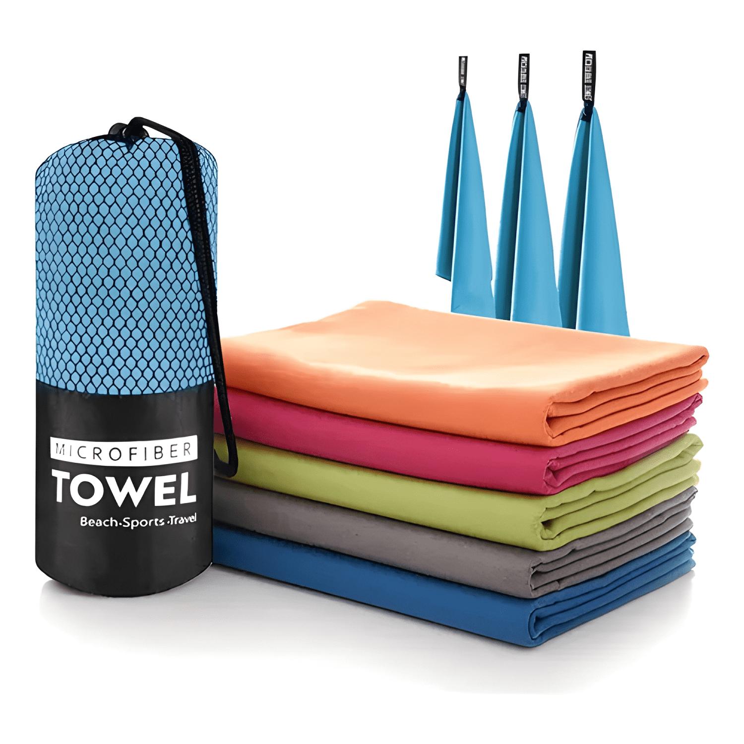 Toalla de baño viaje deportiva microfiba secado rápido 3pcs-0