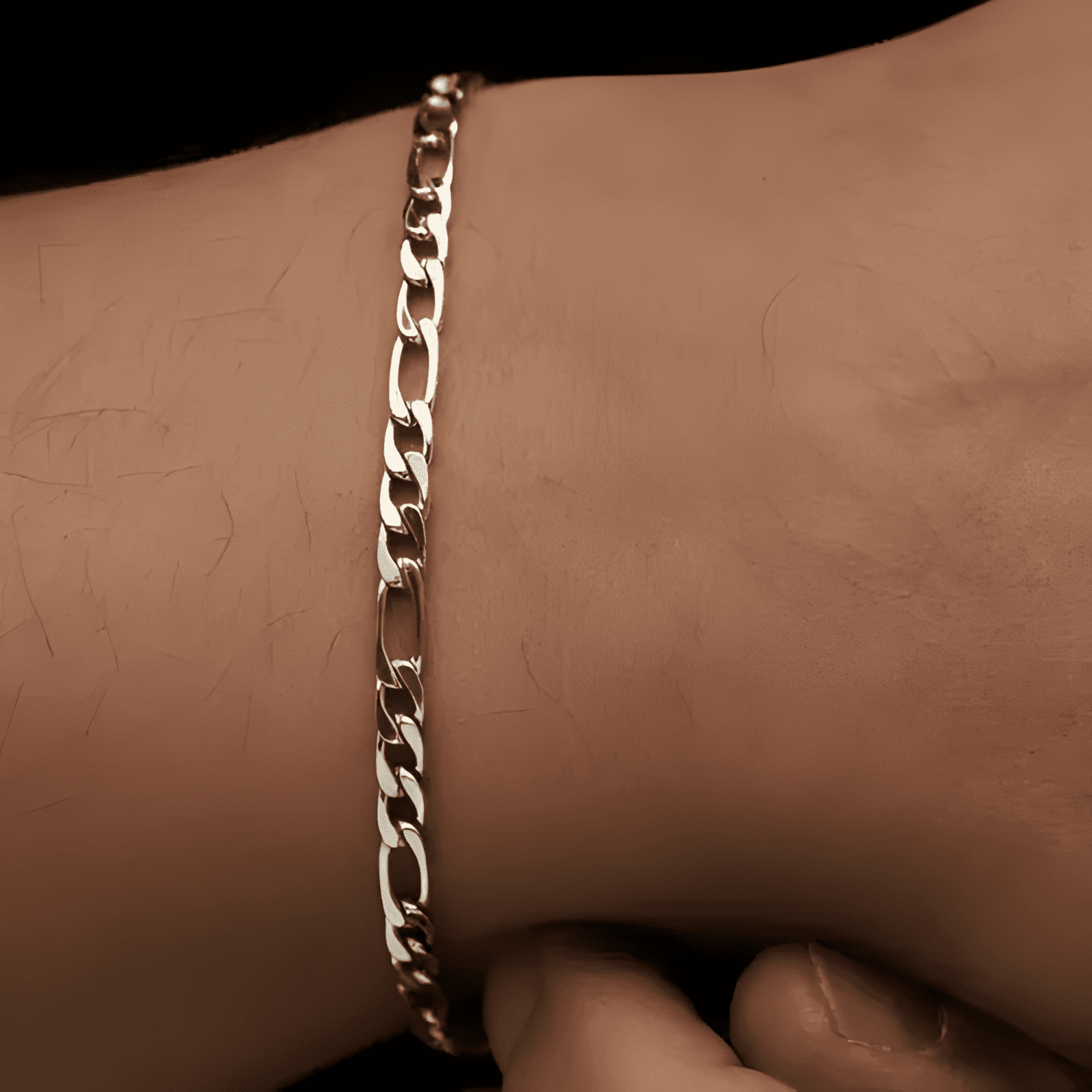 Pulsera fígaro 5mm 20 CM-3