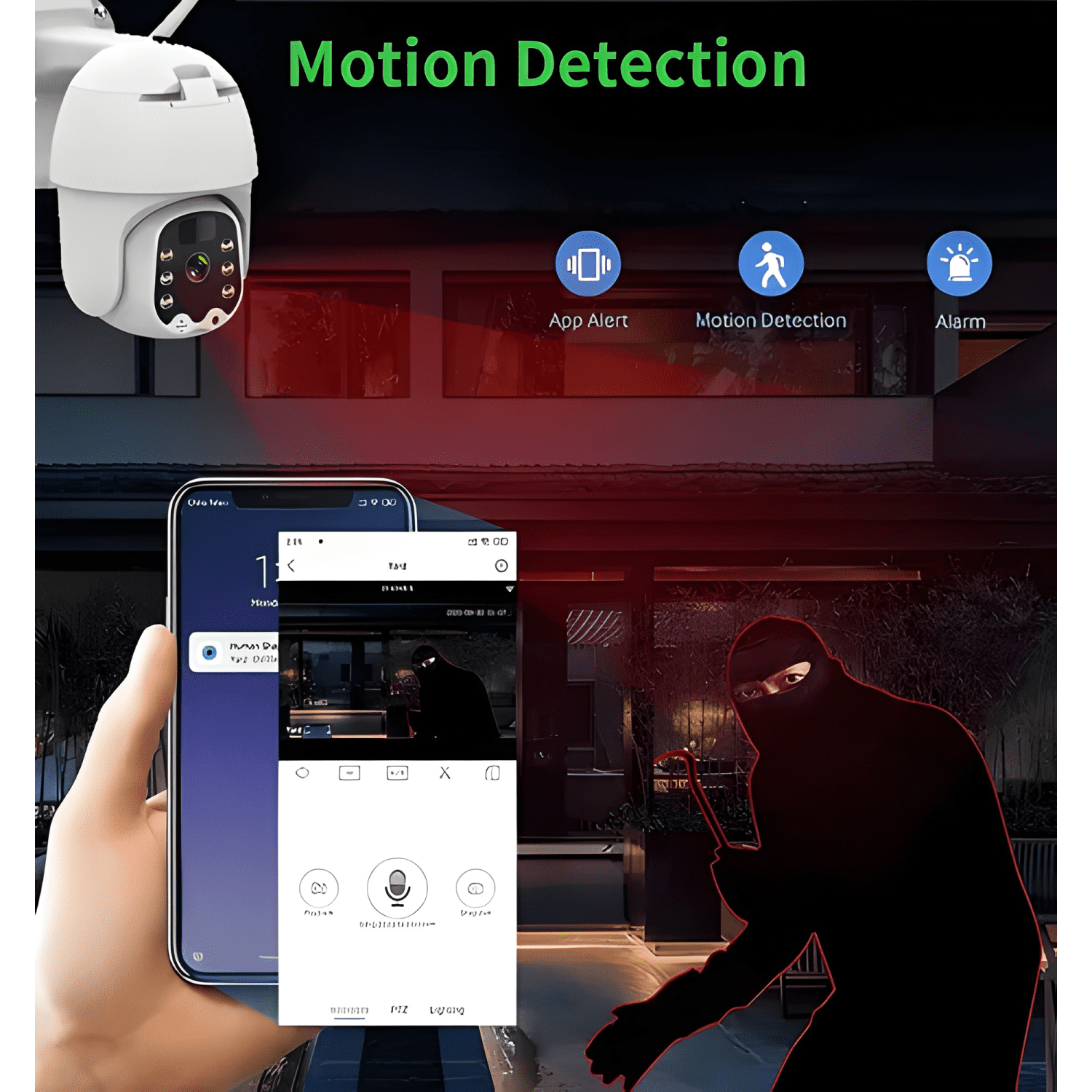 Cámara IP Solarworld Domo 360° Wi-fi Exterior 1080p Visión-2