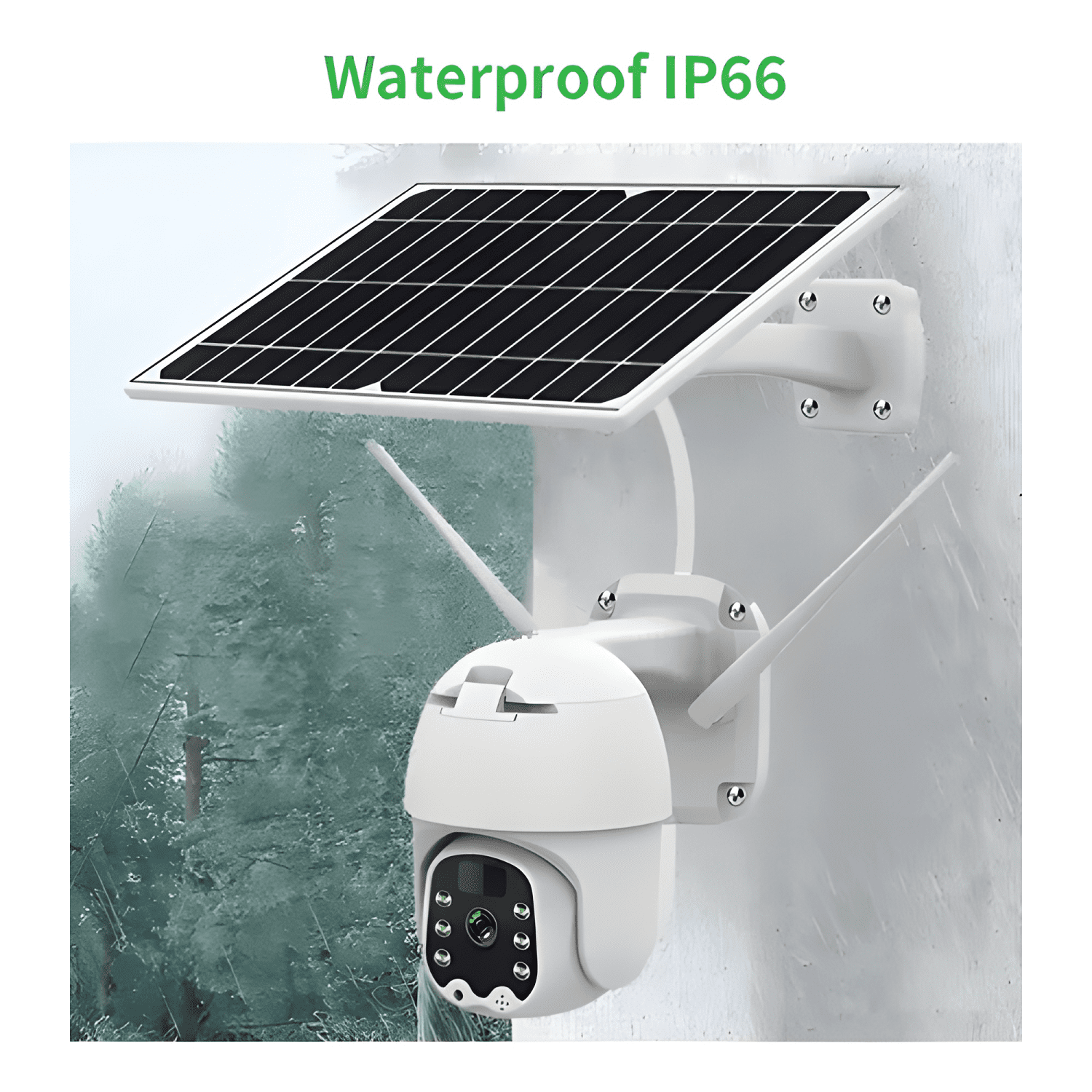 Cámara IP Solarworld Domo 360° Wi-fi Exterior 1080p Visión-4