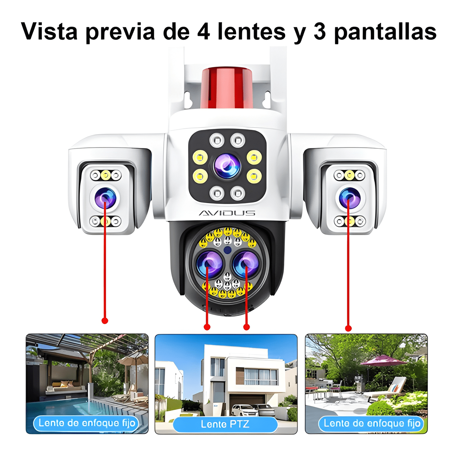 Cámara Domo IP Wifi Yoosee Exterior Full HD 1080p Visión-2