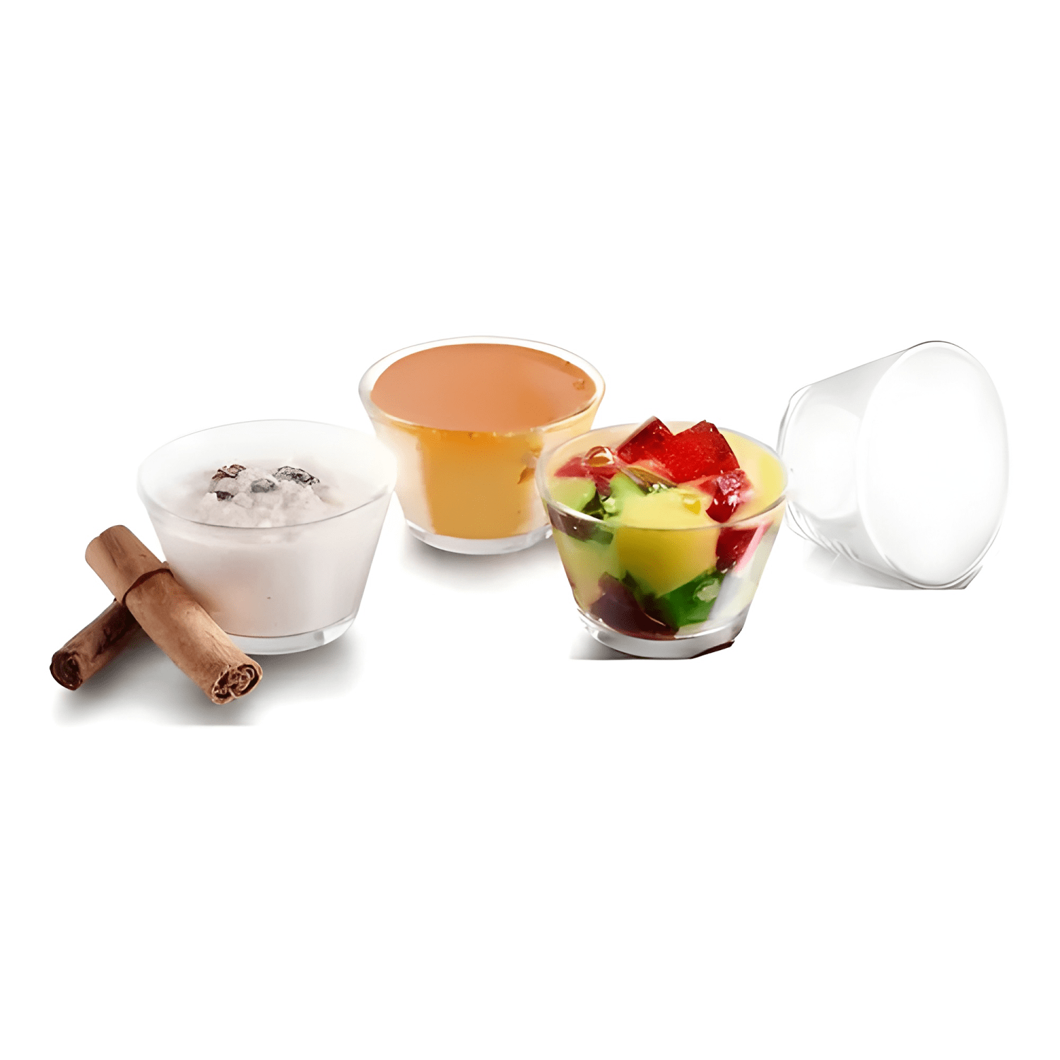 6 mini bowl para postres flanera de vidrio 150ml-0