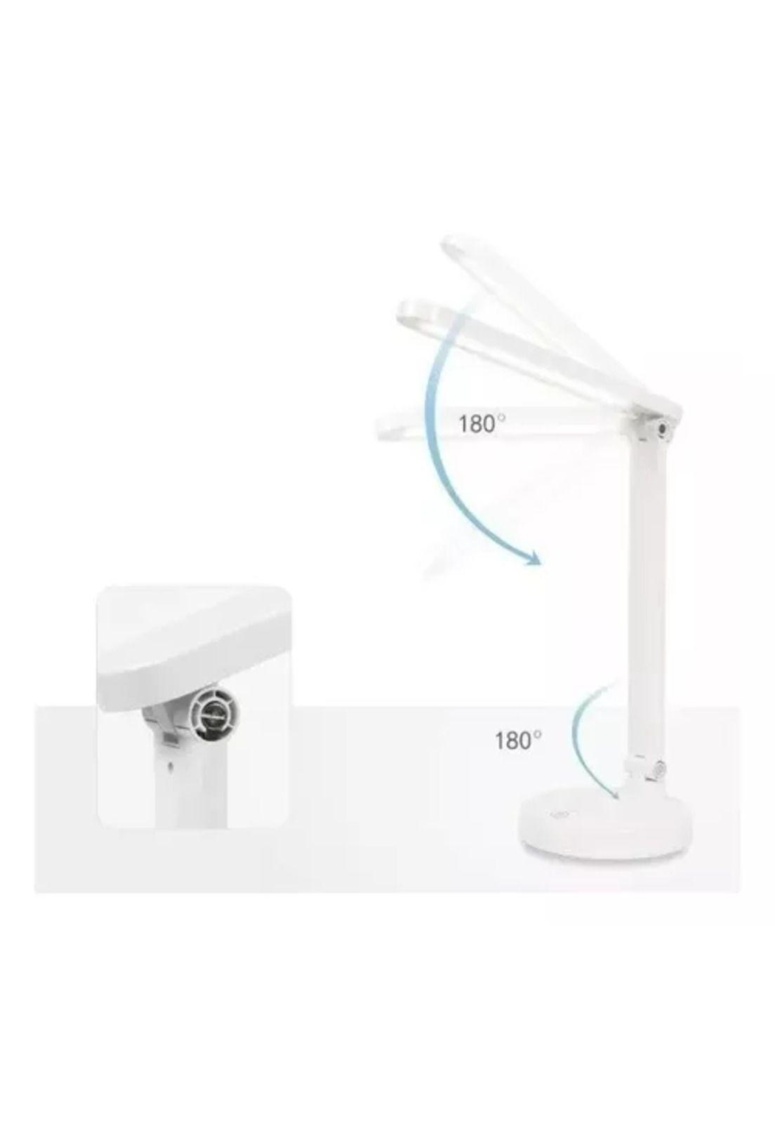 Lámpara táctil para lectura, velador de mesa, escritorio, color blanco-1
