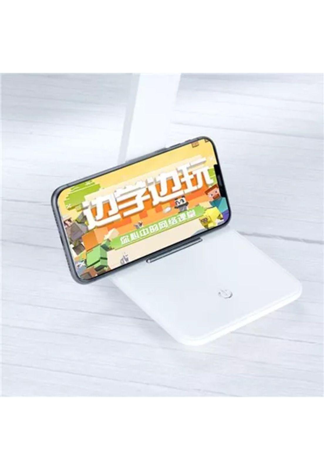 Lámpara táctil para lectura, velador de mesa, escritorio, color blanco-2