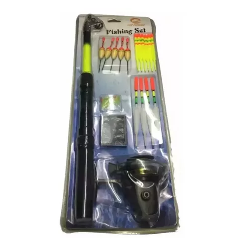 Set caña de pesca básico para niños y jóvenes con accesorios-2