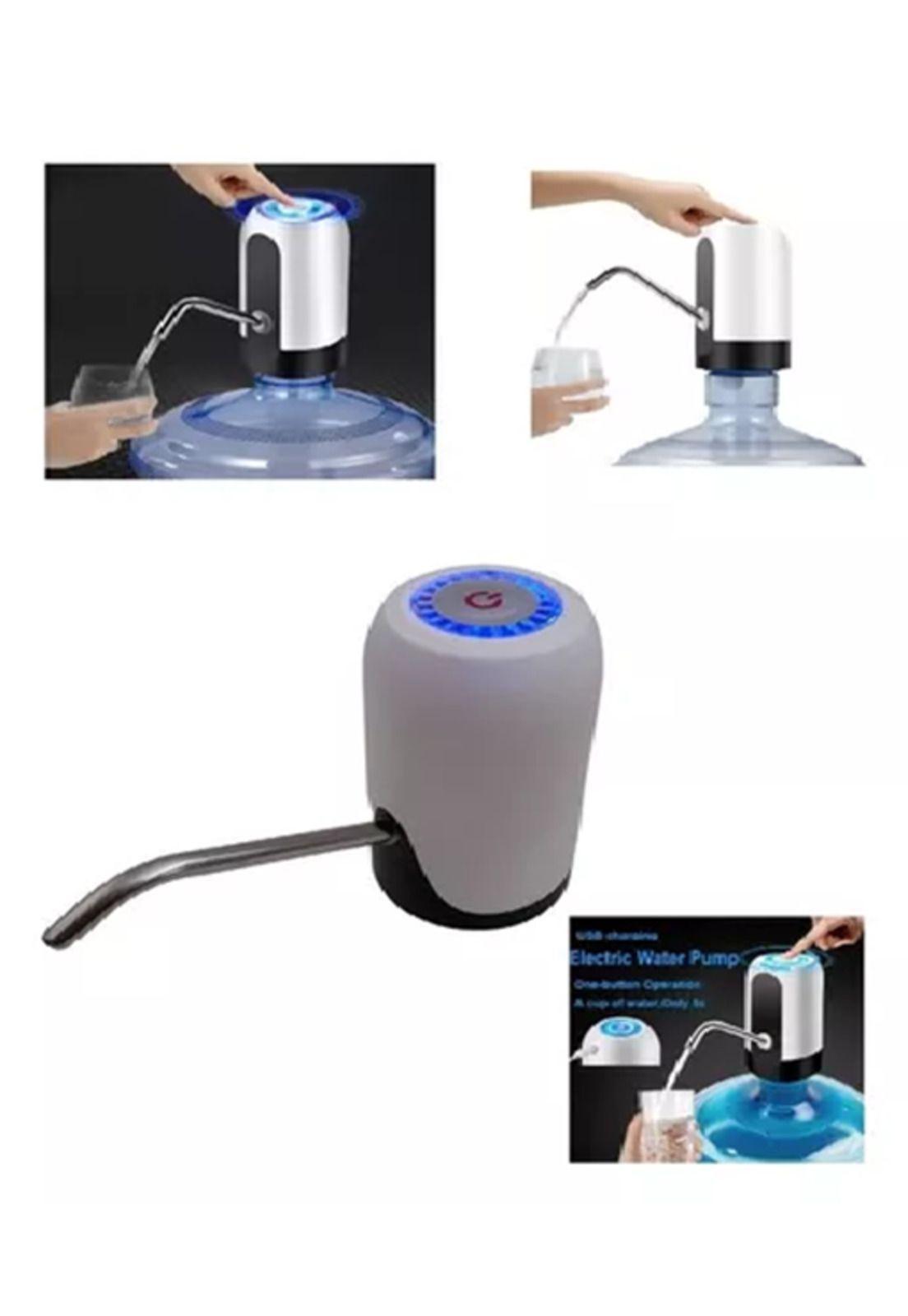 Dispensador de agua electrónico recargable botellón blanco-1