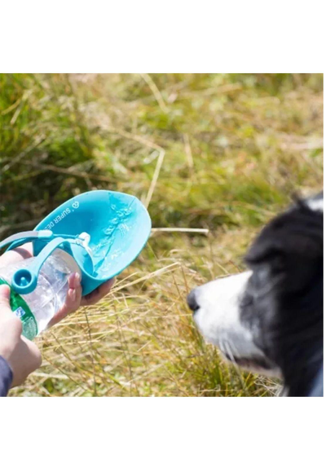 Botella de agua portátil para mascotas, fácil de beber, azul-6