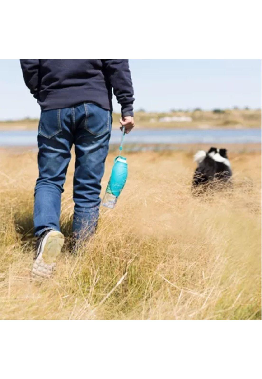Botella de agua portátil para mascotas, fácil de beber, azul-7