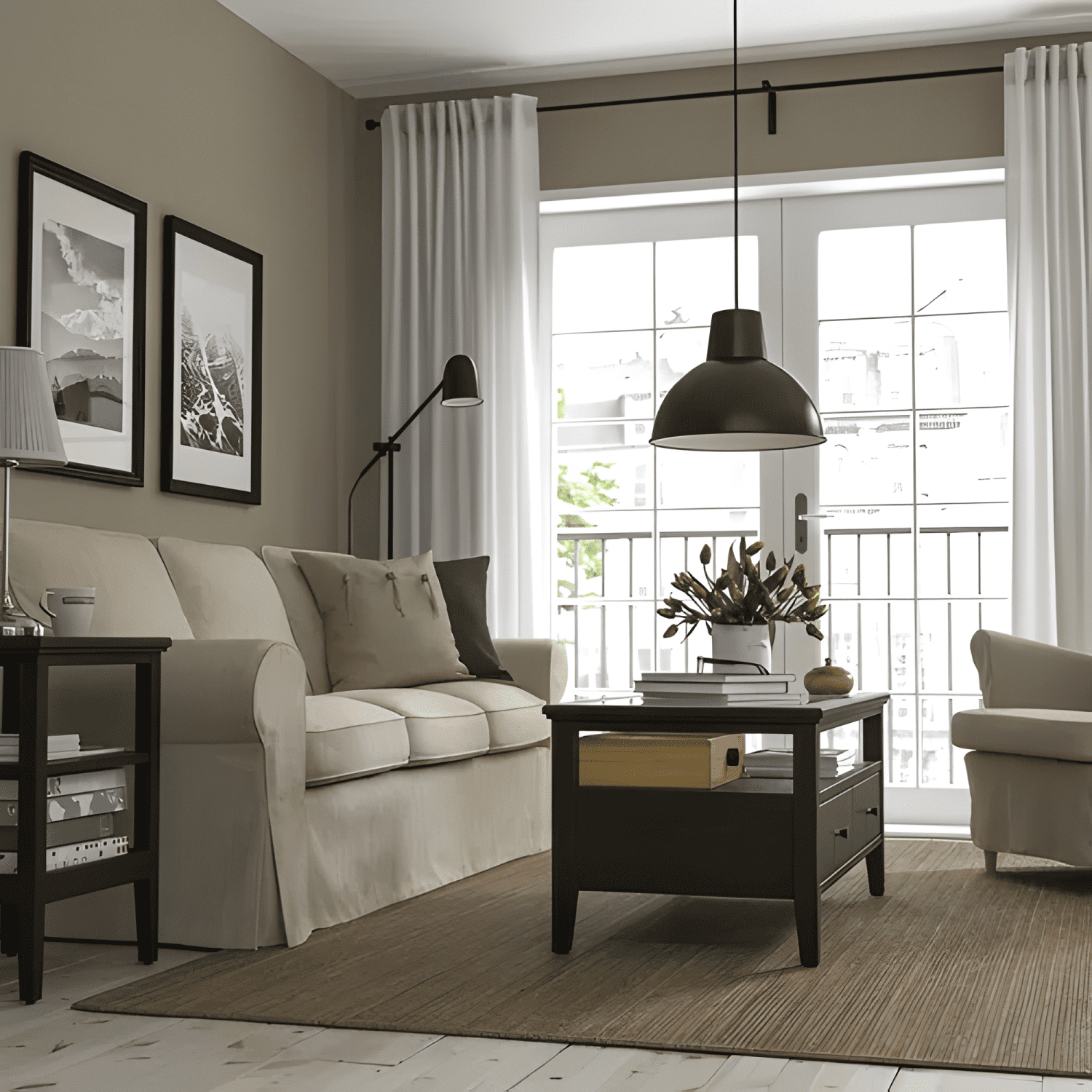 Mesa De Centro Vidrio Madera 2 Cajones 107x55 Cm-2