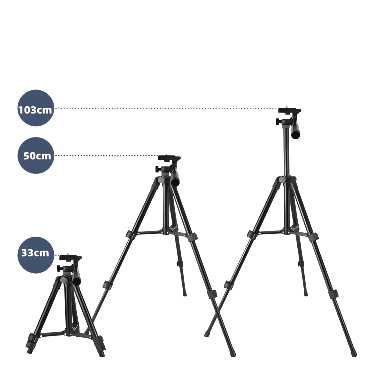 Trípode Celular Cámara Aluminio Plegable Portatil 103cm-4