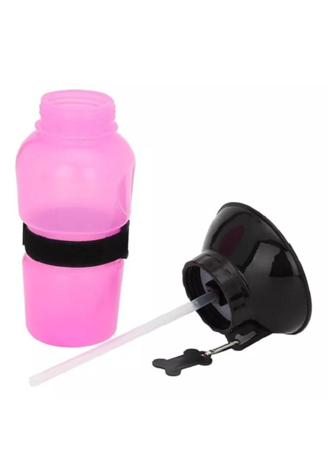 Dispensador de agua de 500 ml, portátil para perros y gatos, azul-2