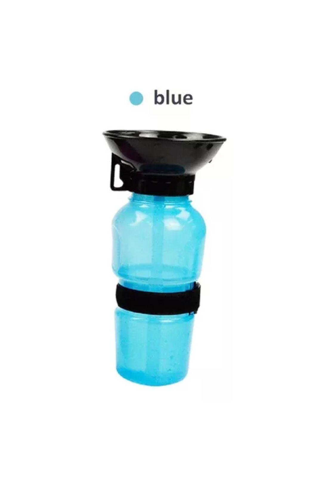 Dispensador de agua de 500 ml, portátil para perros y gatos, azul-6