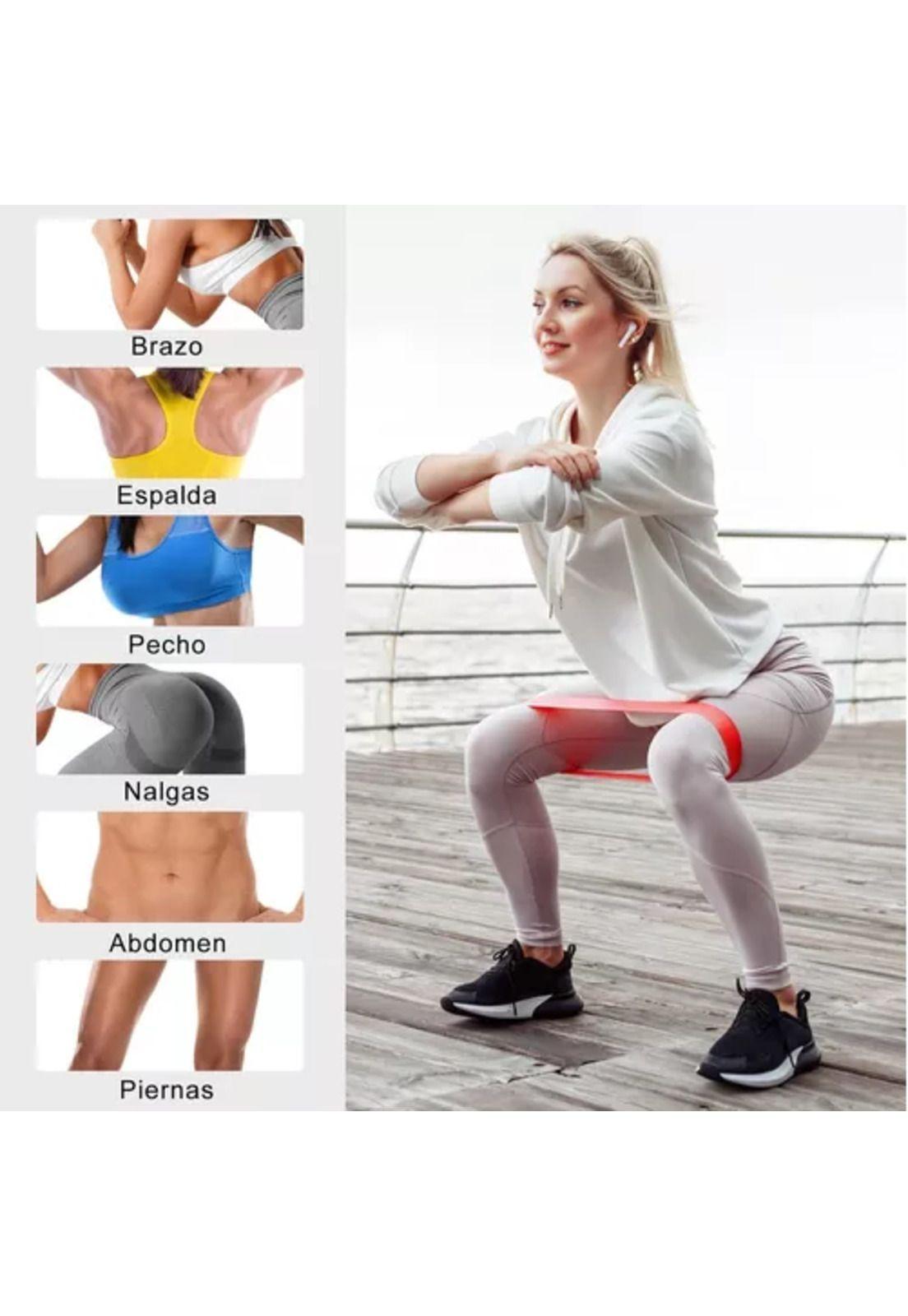 Kit de bandas de resistencia elásticas, 15-54 kg, para piernas, 5 piezas, fitness-3