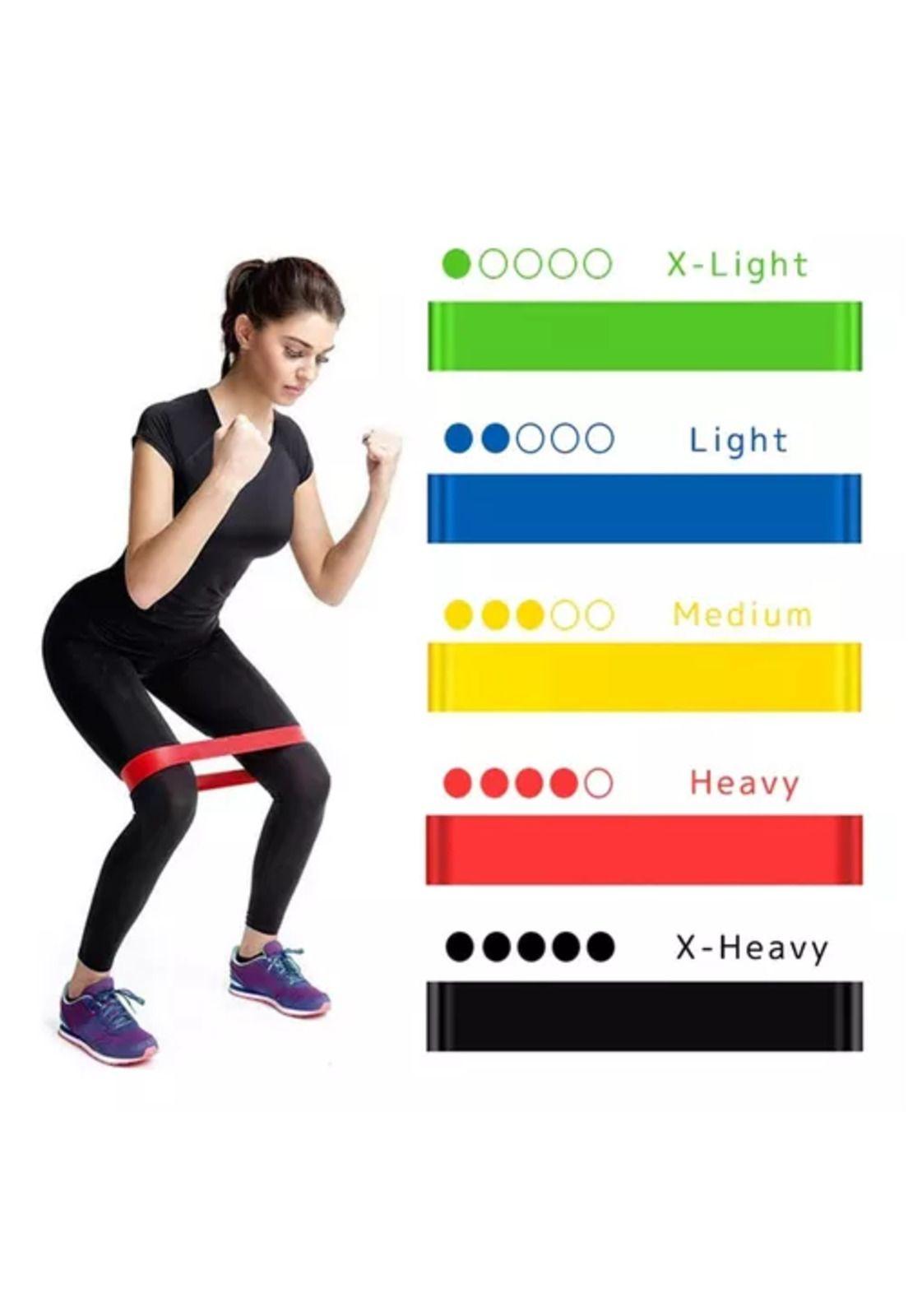 Kit de bandas de resistencia elásticas, 15-54 kg, para piernas, 5 piezas, fitness-5