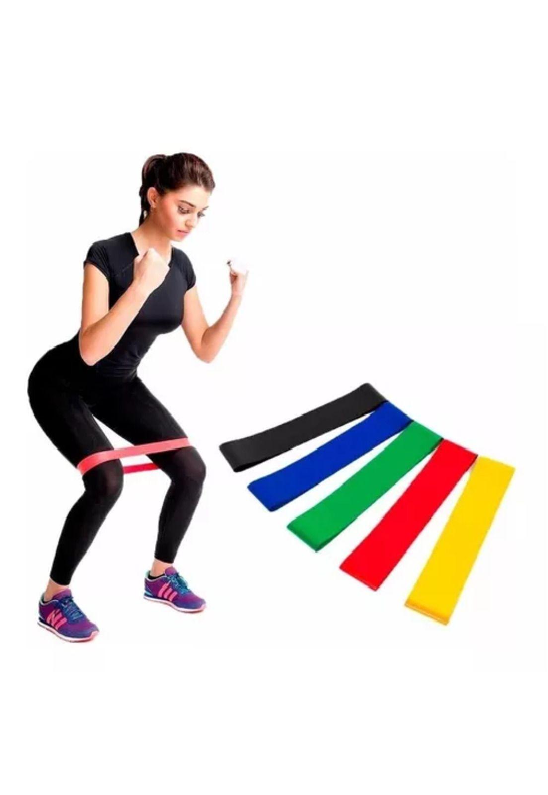 Kit de bandas de resistencia elásticas, 15-54 kg, para piernas, 5 piezas, fitness-6