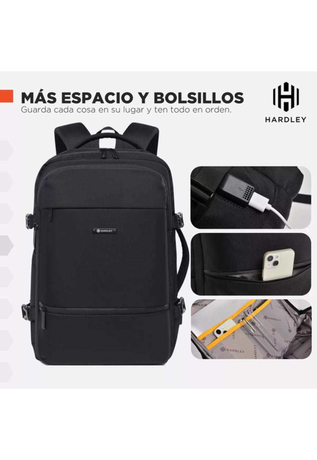 Mochila Notebook Hardley para Viaje en Avión Impermeable Antirrobo-2