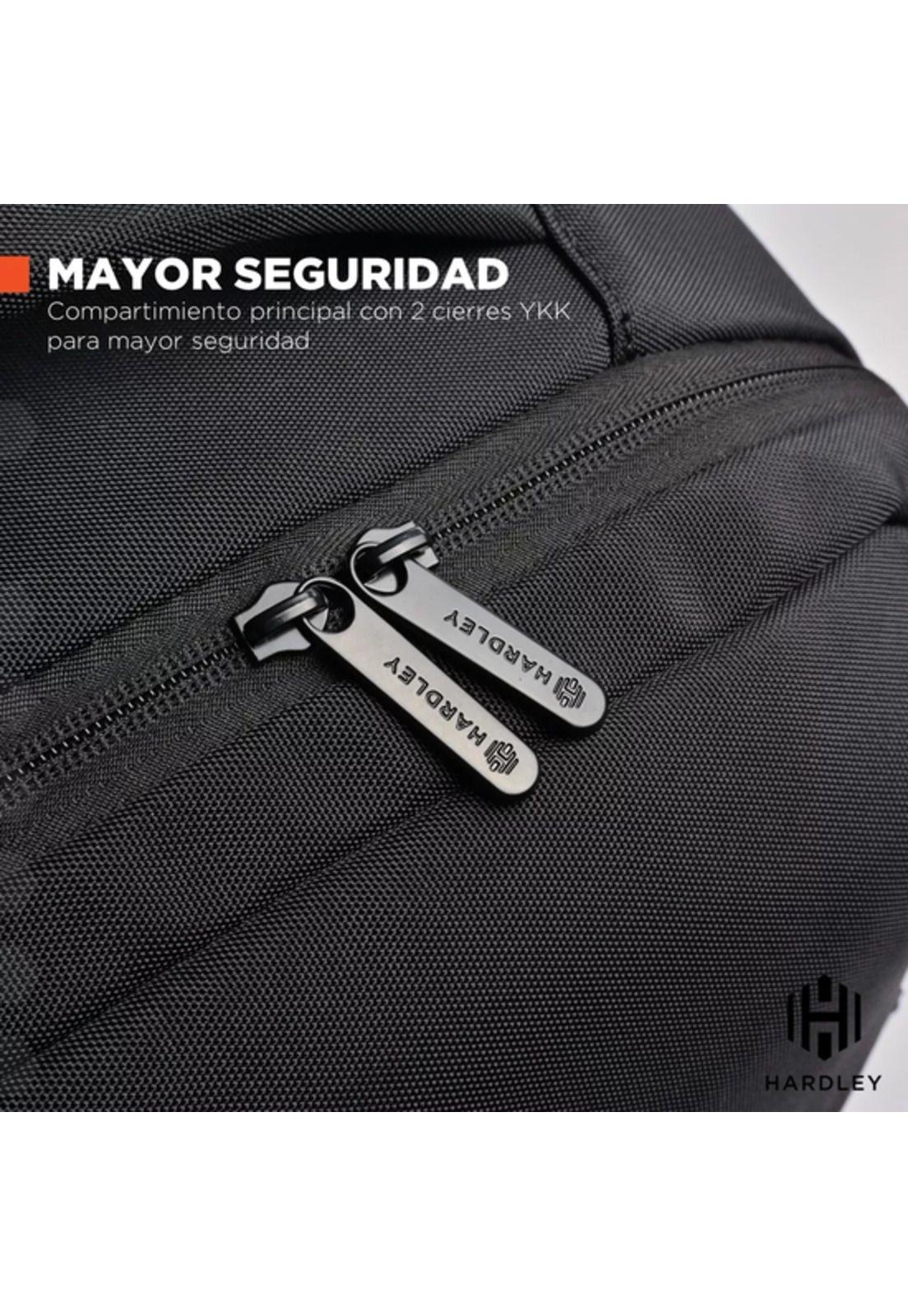 Mochila Notebook Hardley para Viaje en Avión Impermeable Antirrobo-5
