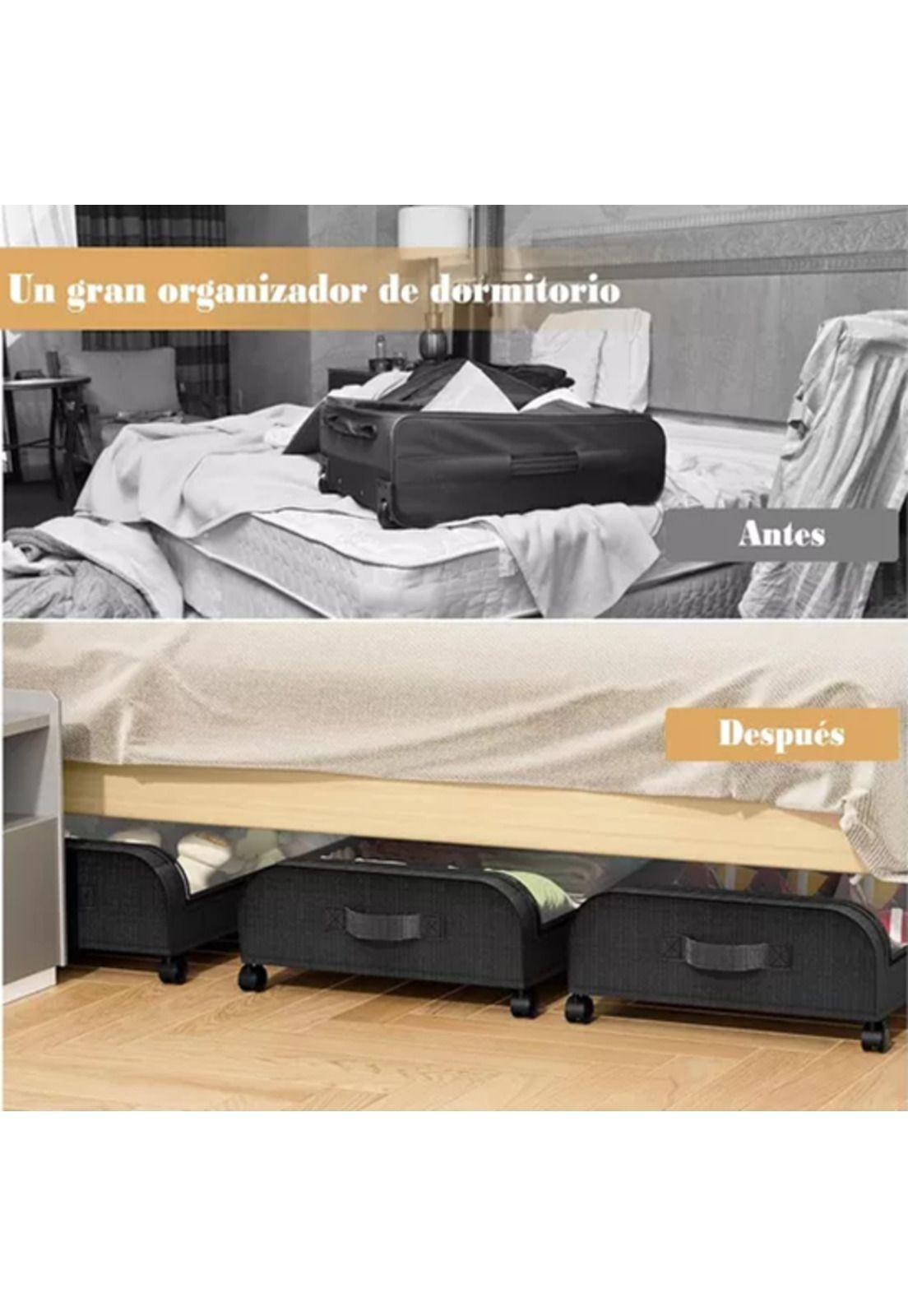 Pack 2 Organizador Ropa Debajo Cama-2