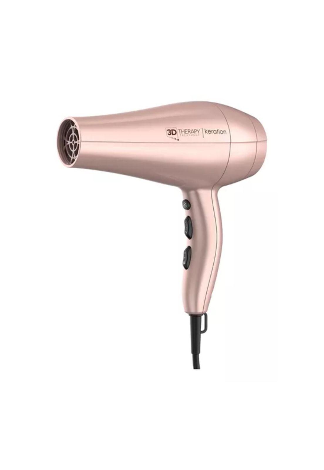Secador de pelo Gama Diva 3D Keration Ultra Ion profesional rosa gold-0