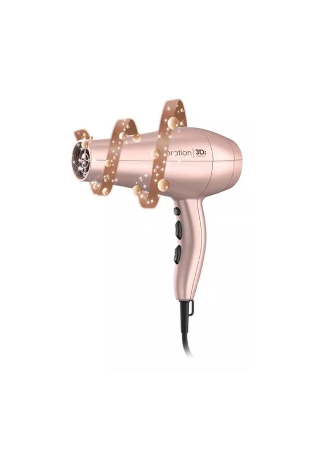 Secador de pelo Gama Diva 3D Keration Ultra Ion profesional rosa gold-1