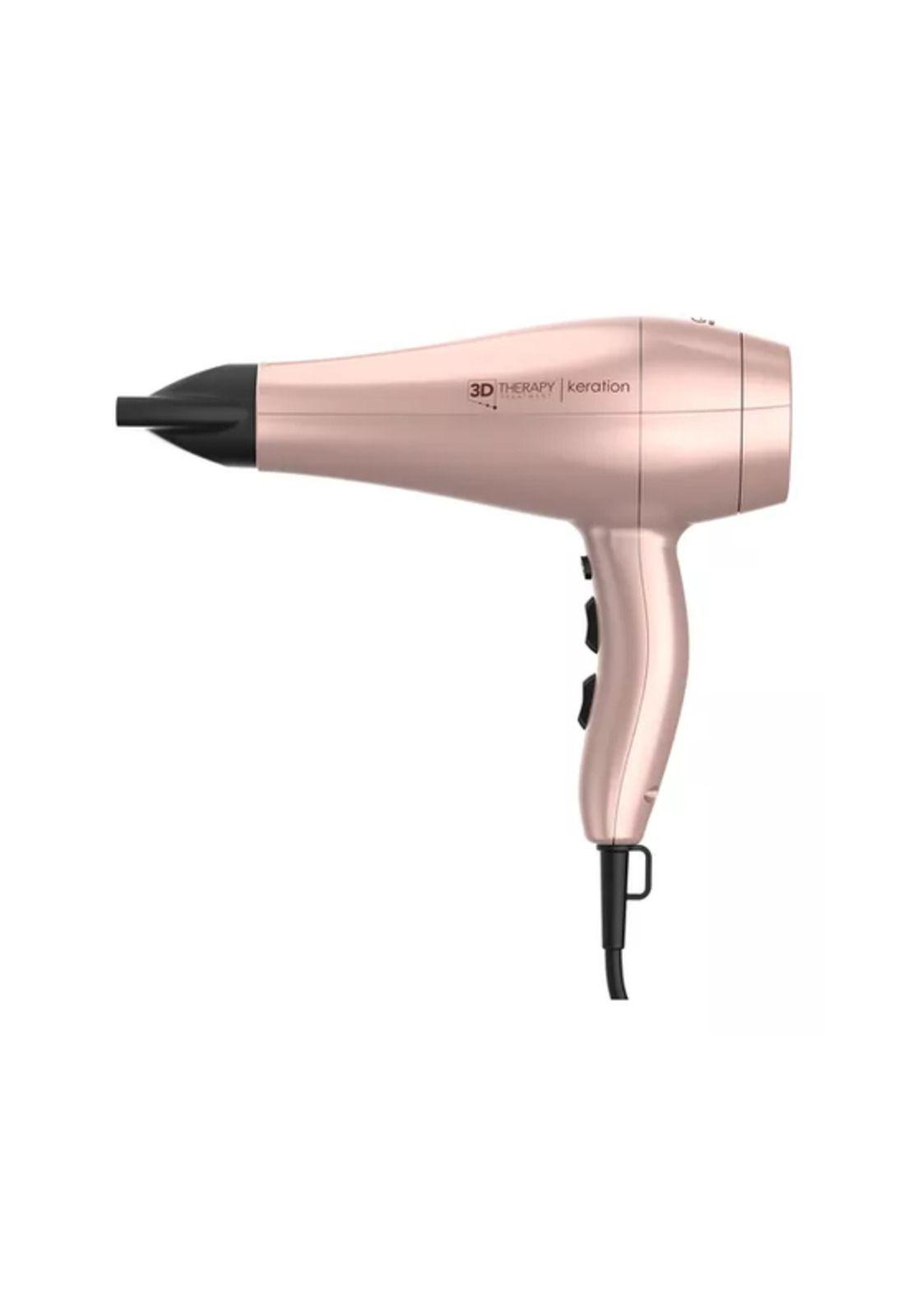 Secador de pelo Gama Diva 3D Keration Ultra Ion profesional rosa gold-4