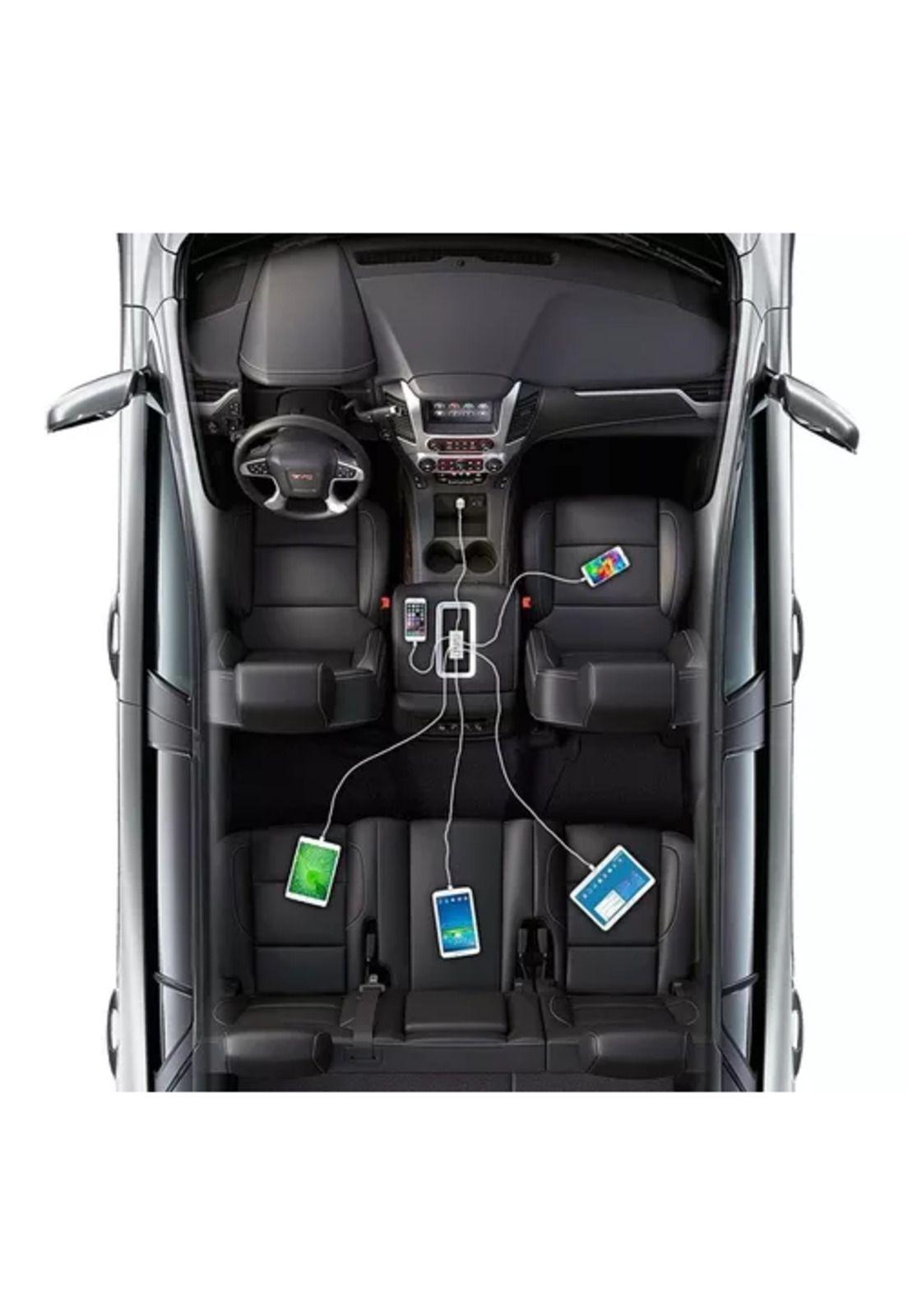 Cargador auto múltiple 5 USB 50W Anker blanco-3