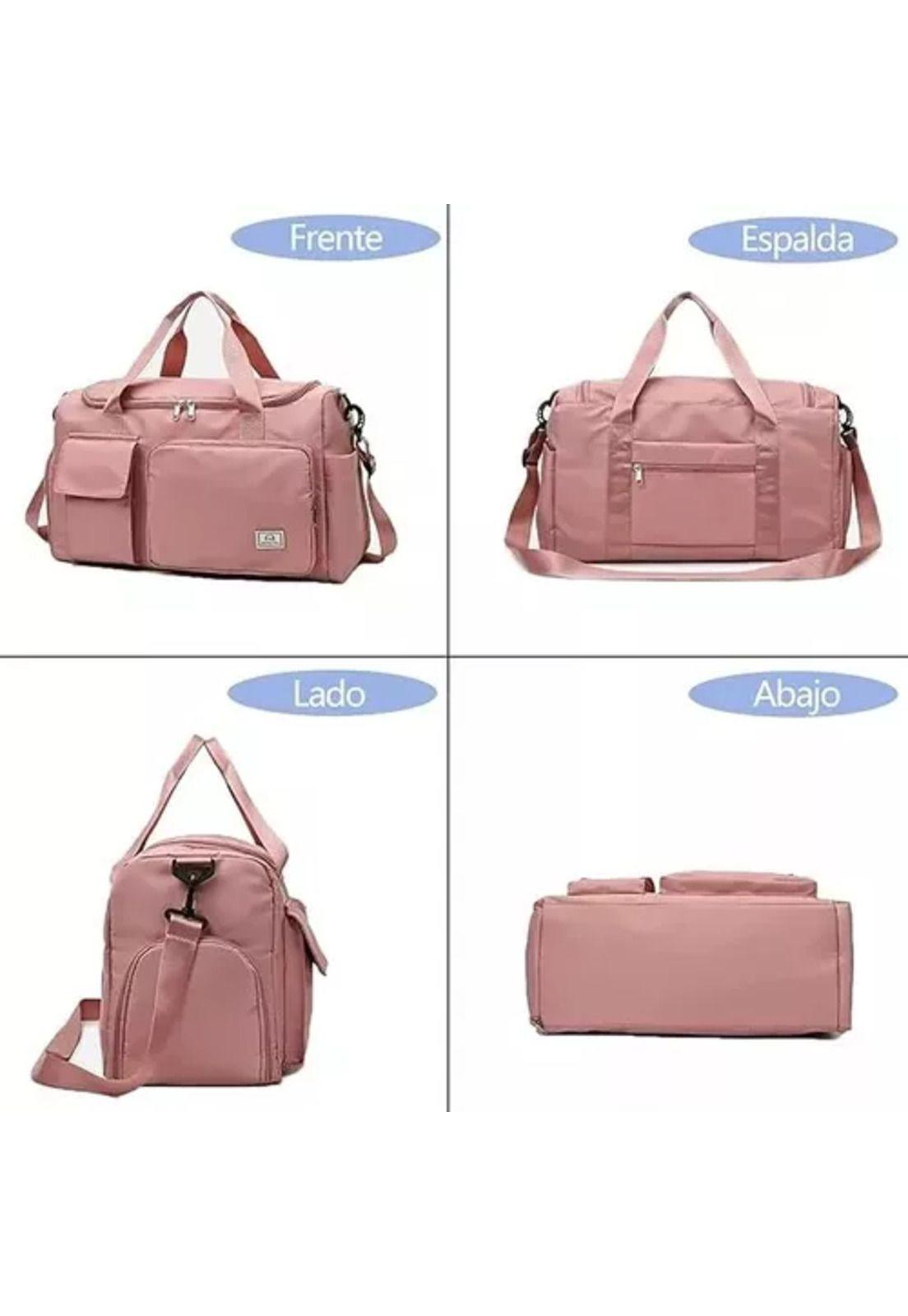 Bolso de viaje deportivo, 35 L, color rosado-1